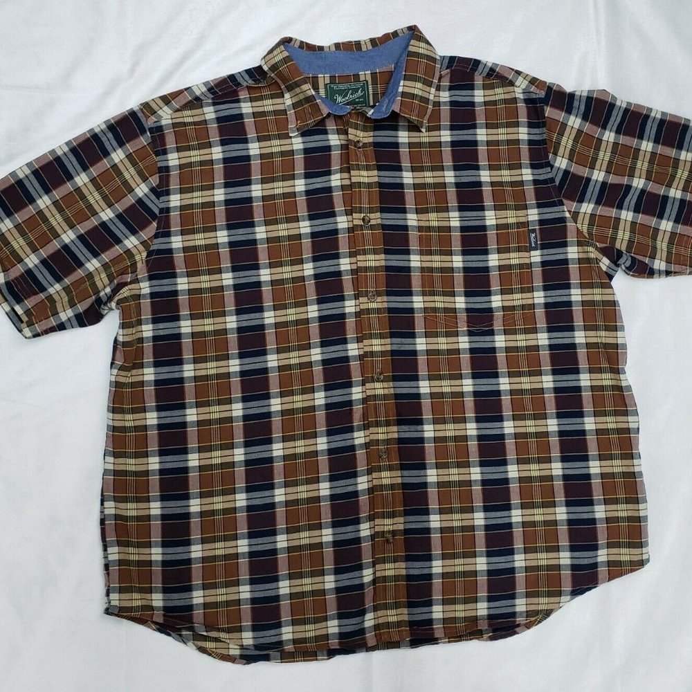 Men's XXL Woolrich Short-sleeve button-up Shirt
